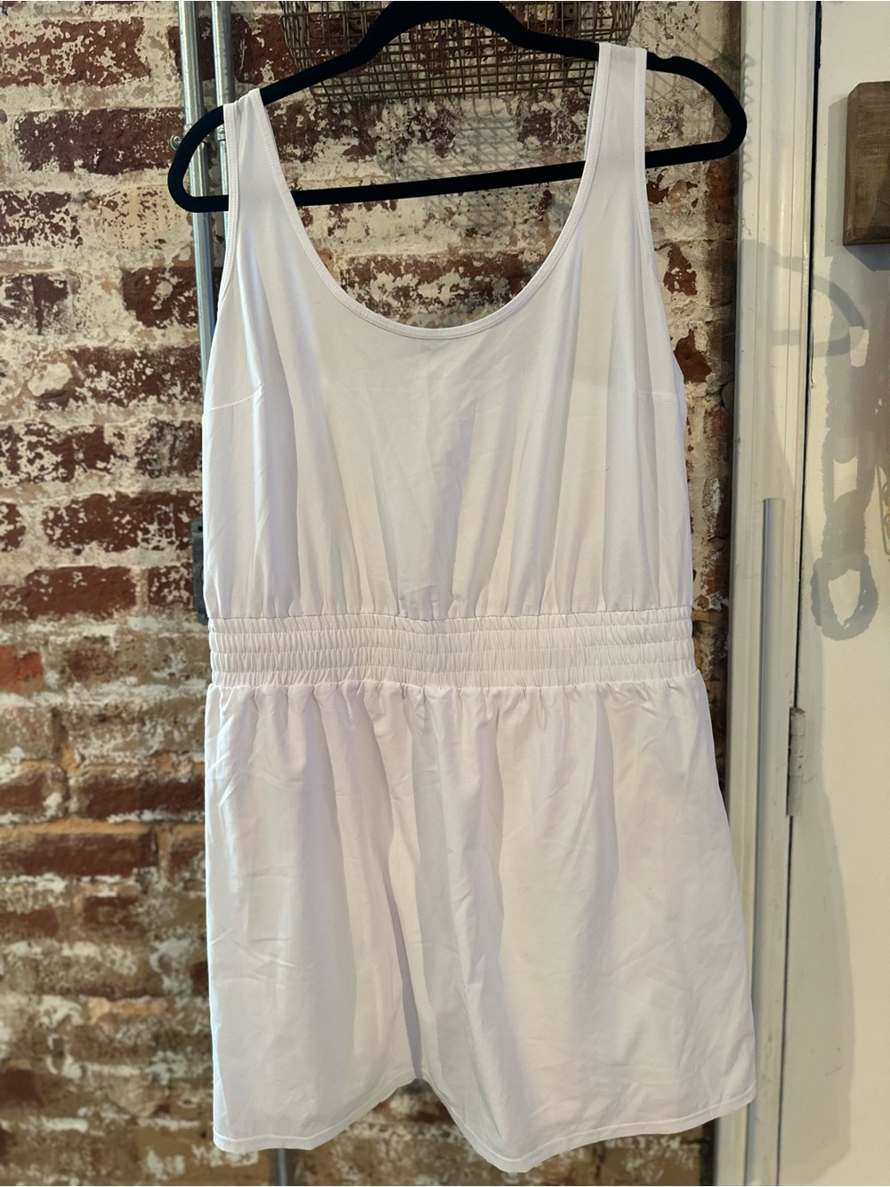 NWOT Abercrombie & Fitch White Mini Skort Dress, Large Tall